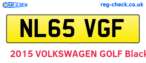 NL65VGF are the vehicle registration plates.