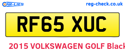 RF65XUC are the vehicle registration plates.