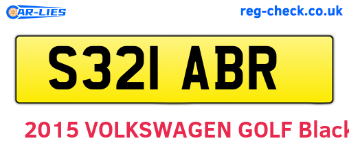 S321ABR are the vehicle registration plates.