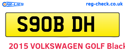 S90BDH are the vehicle registration plates.