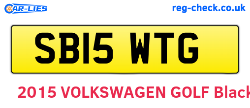 SB15WTG are the vehicle registration plates.