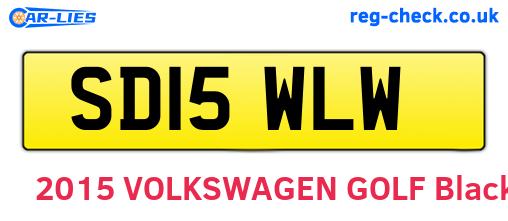 SD15WLW are the vehicle registration plates.
