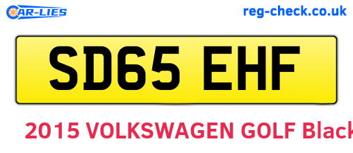 SD65EHF are the vehicle registration plates.