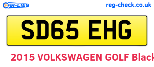 SD65EHG are the vehicle registration plates.