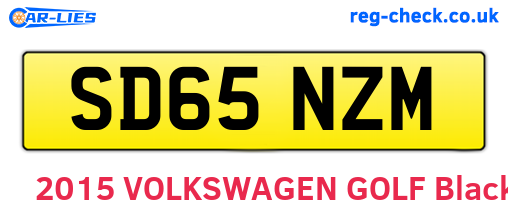 SD65NZM are the vehicle registration plates.