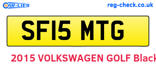 SF15MTG are the vehicle registration plates.