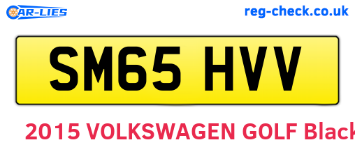 SM65HVV are the vehicle registration plates.
