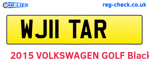 WJ11TAR are the vehicle registration plates.