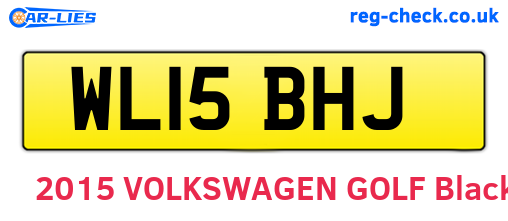 WL15BHJ are the vehicle registration plates.