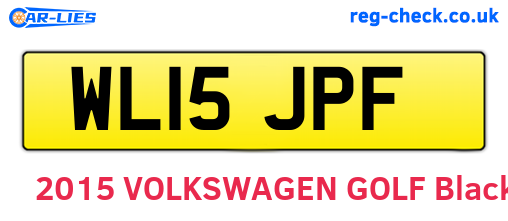WL15JPF are the vehicle registration plates.