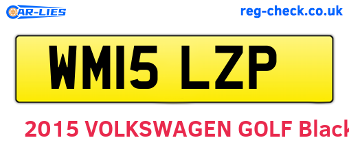 WM15LZP are the vehicle registration plates.