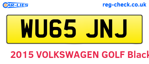 WU65JNJ are the vehicle registration plates.
