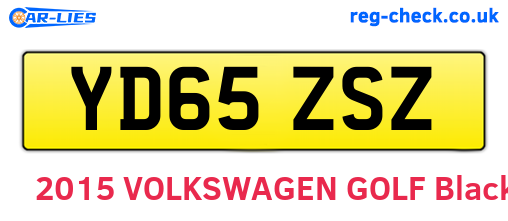 YD65ZSZ are the vehicle registration plates.
