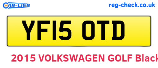 YF15OTD are the vehicle registration plates.