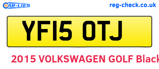 YF15OTJ are the vehicle registration plates.