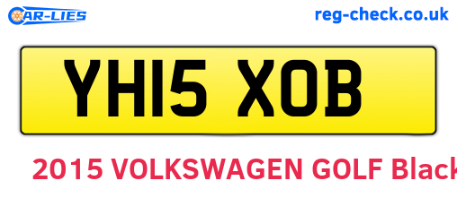 YH15XOB are the vehicle registration plates.