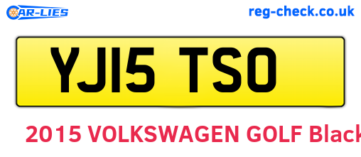 YJ15TSO are the vehicle registration plates.