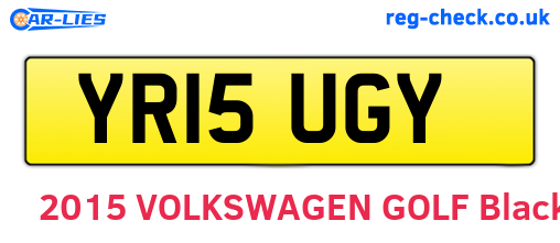 YR15UGY are the vehicle registration plates.