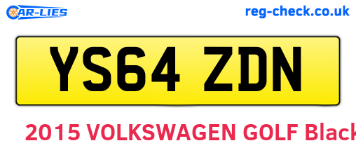 YS64ZDN are the vehicle registration plates.
