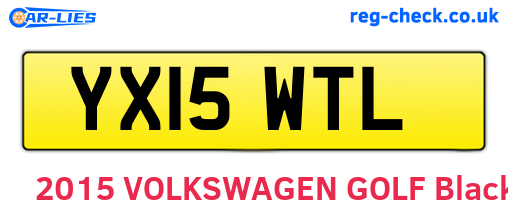 YX15WTL are the vehicle registration plates.