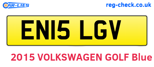 EN15LGV are the vehicle registration plates.