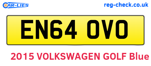 EN64OVO are the vehicle registration plates.