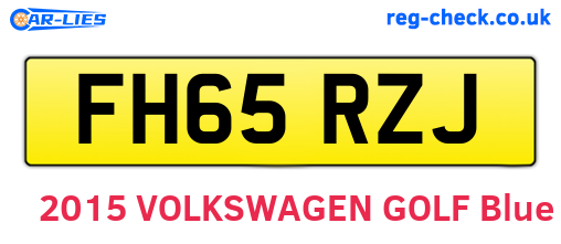 FH65RZJ are the vehicle registration plates.
