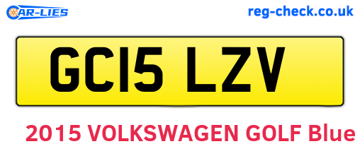 GC15LZV are the vehicle registration plates.