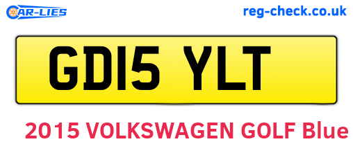 GD15YLT are the vehicle registration plates.