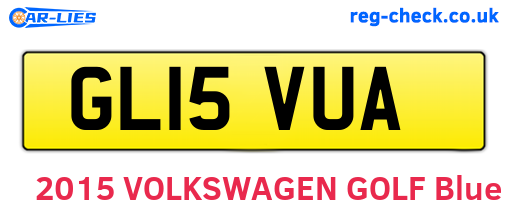 GL15VUA are the vehicle registration plates.