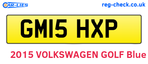 GM15HXP are the vehicle registration plates.