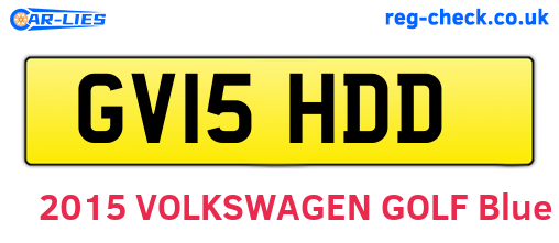 GV15HDD are the vehicle registration plates.