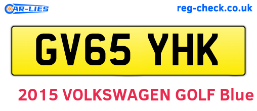 GV65YHK are the vehicle registration plates.