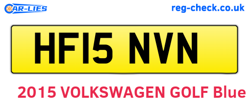 HF15NVN are the vehicle registration plates.