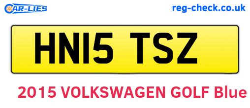 HN15TSZ are the vehicle registration plates.