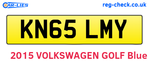 KN65LMY are the vehicle registration plates.