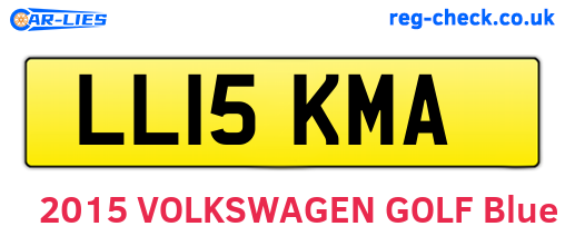 LL15KMA are the vehicle registration plates.