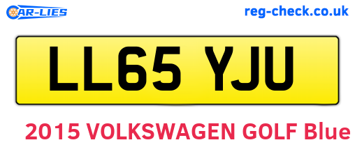 LL65YJU are the vehicle registration plates.