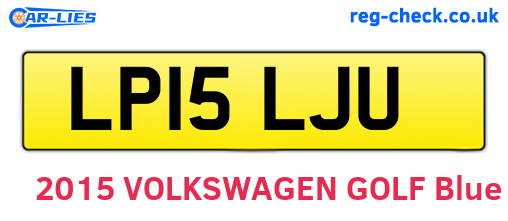 LP15LJU are the vehicle registration plates.