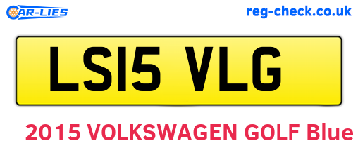 LS15VLG are the vehicle registration plates.