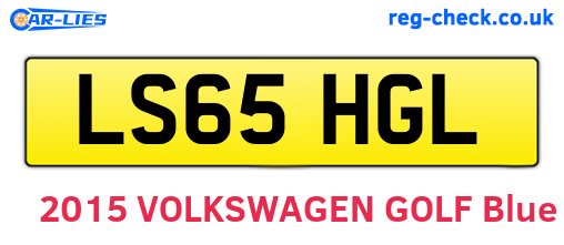 LS65HGL are the vehicle registration plates.