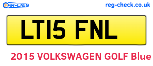 LT15FNL are the vehicle registration plates.