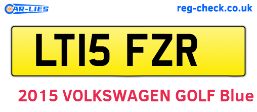 LT15FZR are the vehicle registration plates.