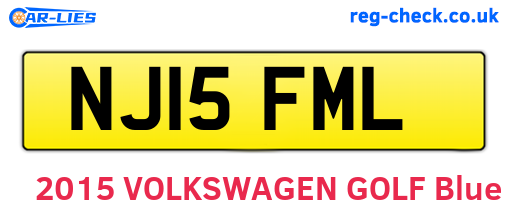 NJ15FML are the vehicle registration plates.