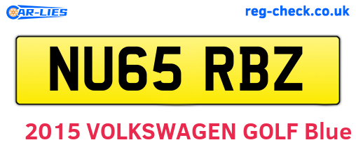 NU65RBZ are the vehicle registration plates.