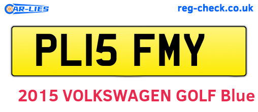 PL15FMY are the vehicle registration plates.
