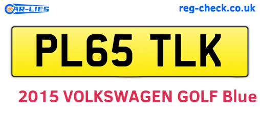 PL65TLK are the vehicle registration plates.