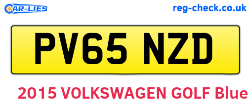 PV65NZD are the vehicle registration plates.
