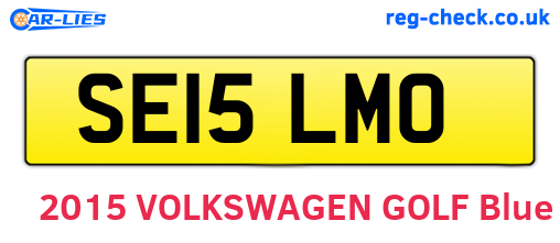 SE15LMO are the vehicle registration plates.