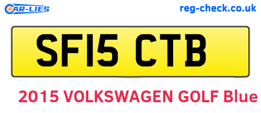 SF15CTB are the vehicle registration plates.